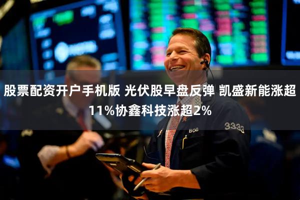 股票配资开户手机版 光伏股早盘反弹 凯盛新能涨超11%协鑫科技涨超2%
